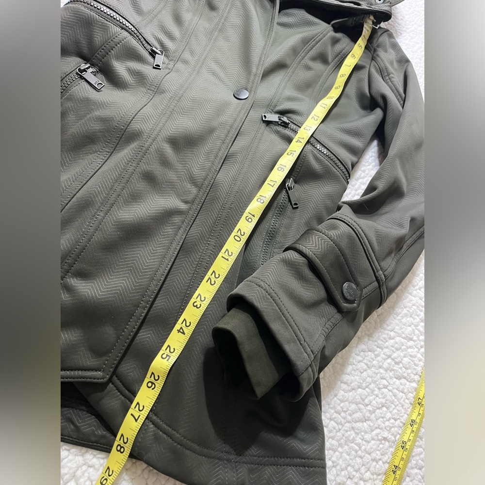 Zella Olive Green Hooded Winter Jacket Women’s XS - Picture 3 of 6